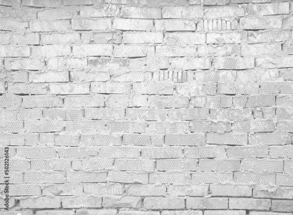 white brick wall