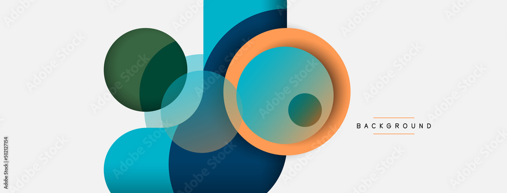 Circle and round shapes abstract background. Vector illustration for wallpaper banner background or landing page Circle and round shapes abstract background. Vector illustration for wallpaper banner background or landing page