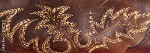 Western (cowboy) boot stitching 