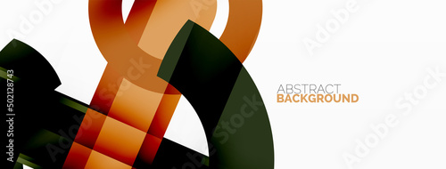 Color geometric stripes, lines abstract background. Minimal geometric template for wallpaper, banner, presentation