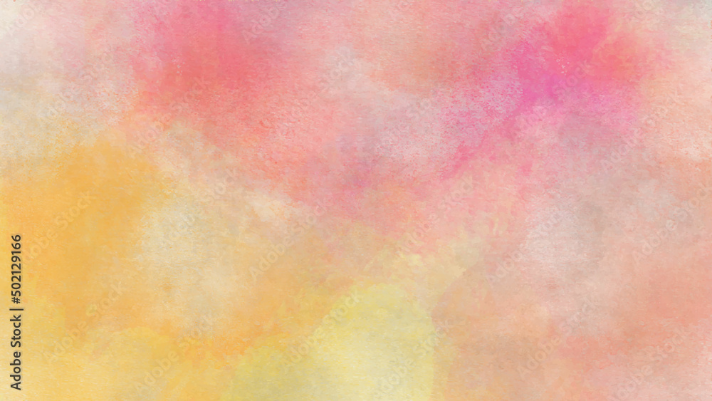 Abstract sweet pink and yellow colors grunge and scratched texture background