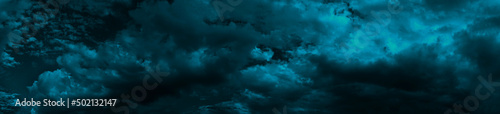 Fotografie, Obraz Heavy gloomy dull thunderclouds