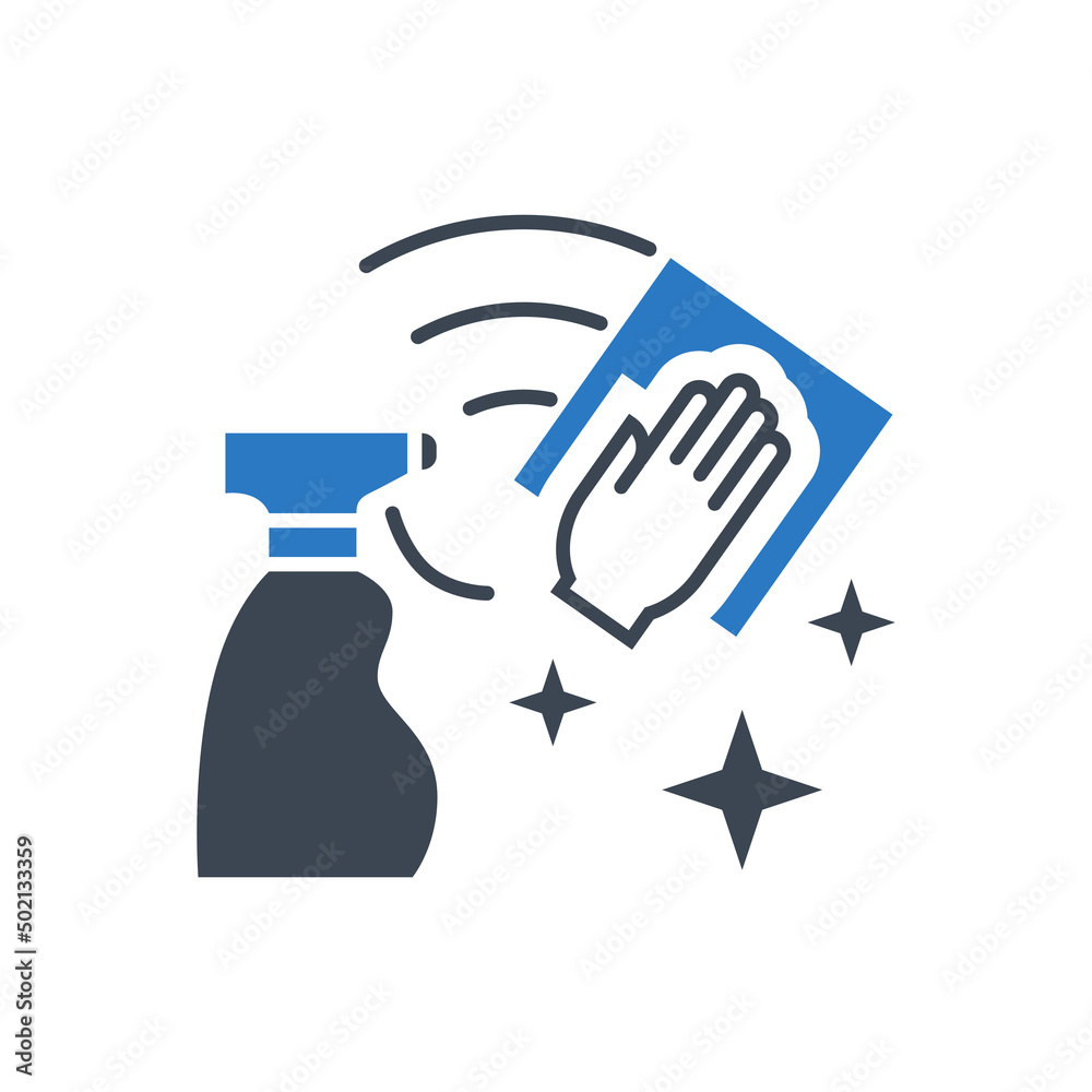 Obraz premium Cleaning related vector glyph icon