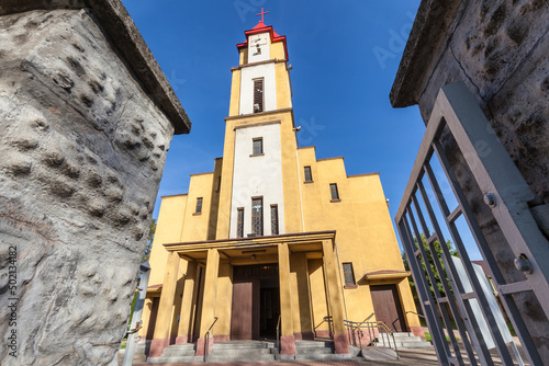 Nice view of Church Holy Spirit Parish in Czarny Las photo