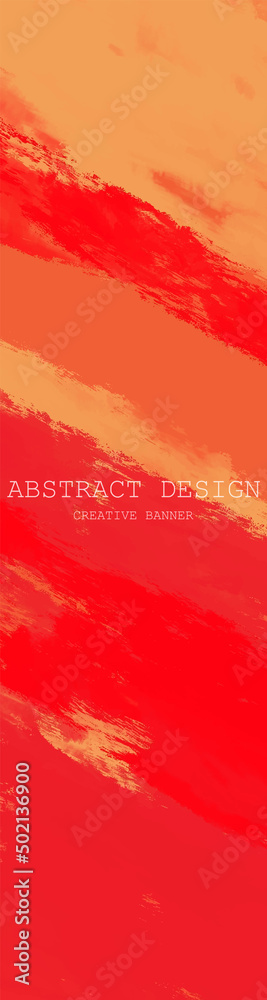 Abstract Red Orange paint Background. Vector illustration design
