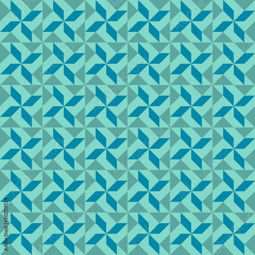 Ceramic tile geometric seamless pattern