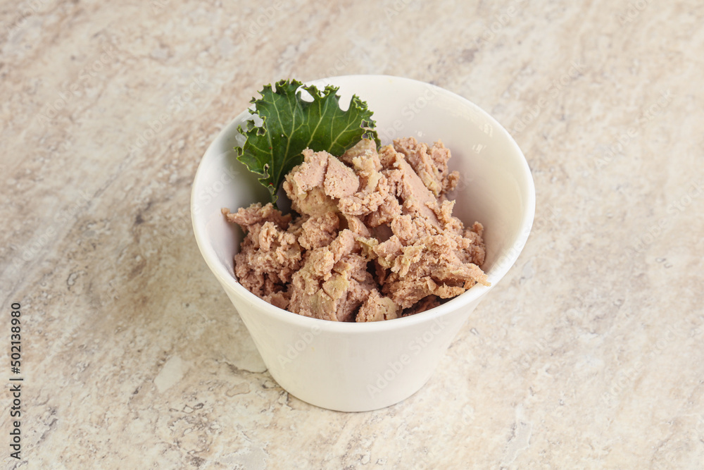 Liver pate in the bowl Liver pate in the bowl