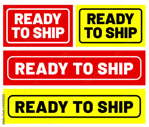 Ready to ship use for attach on parcel delivery package shipping container delivery company easy to use print and attach vector eps.