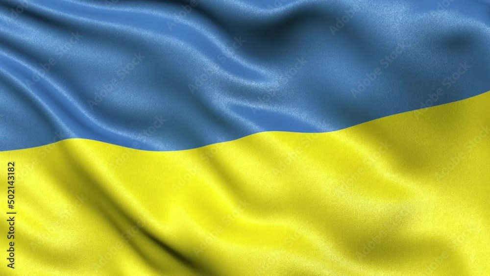 Ukraine Flag Seamless Loop. 3D animation. Ukraine Flag Seamless Loop. 3D animation.