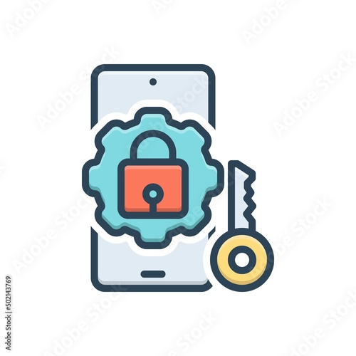 Color illustration icon for factors