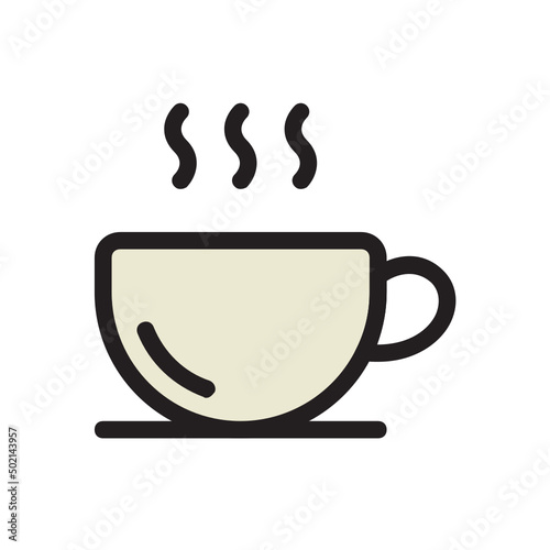 Hot Coffee   Coffee filled outline icon