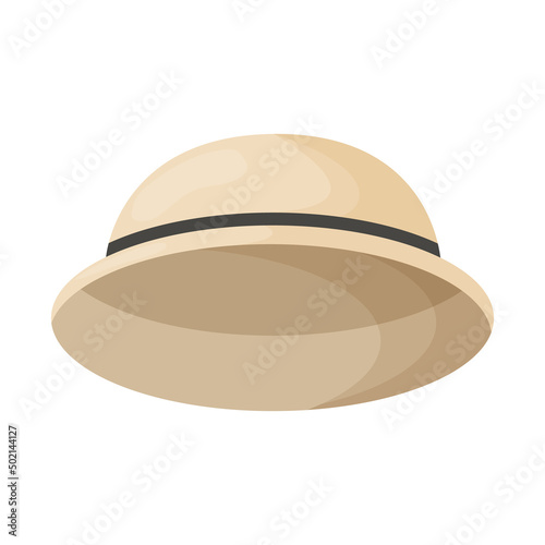 Foto Traveler hat isolated on white background