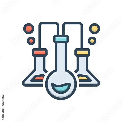 Color illustration icon for apparatus