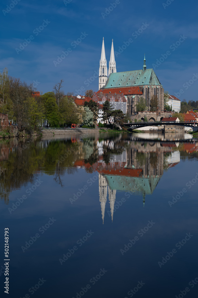 29.04.2022  old town with St. Peter's Church. Goerlitz, Germany