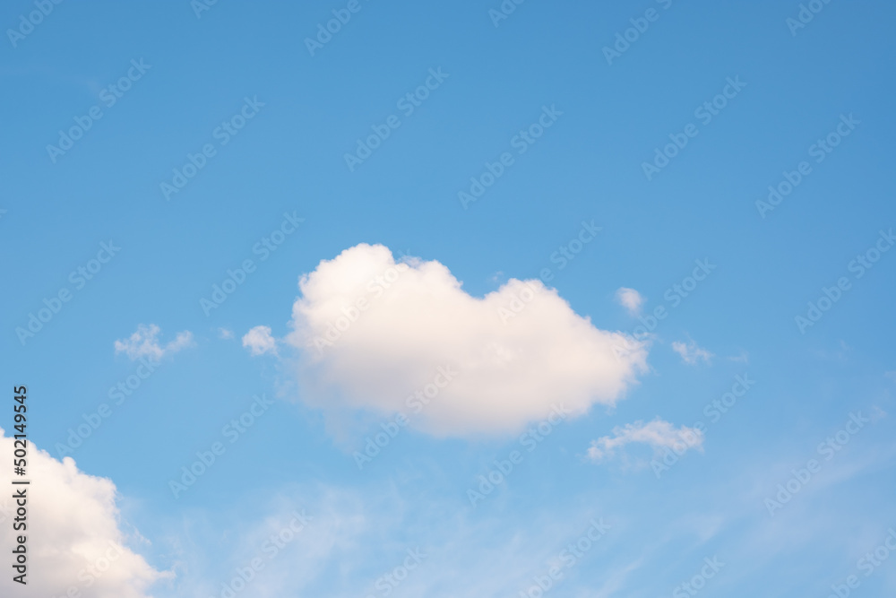 Many small clouds in blue sky.Summer cloudy.White clouds floating in the sky Many small clouds in blue sky.Summer cloudy.White clouds floating in the sky