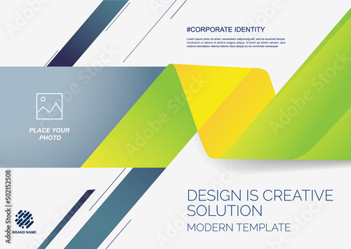 Template vector design for Brochure, Annual Report, Web design Poster, Corporate Presentation, Flyer, layout modern with size horizontal, Easy to use and edit.