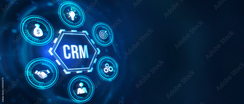 Internet, business, Technology and network concept.CRM Customer Relationship Management. 3d illustration. Internet, business, Technology and network concept.CRM Customer Relationship Management. 3d illustration.