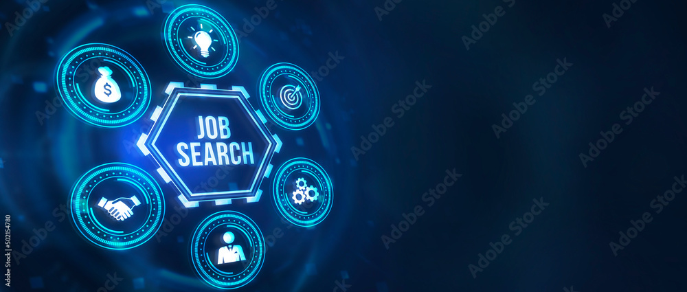 Internet, business, Technology and network concept.Job Search human resources recruitment career. 3d illustration. Internet, business, Technology and network concept.Job Search human resources recruitment career. 3d illustration.