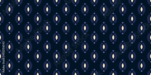 Simple geometric pattern abstract paisley shape motif classic blue minimal background. Repeat tiny small element modern fabric design textile swatch ladies dress, man scarf, shirt all over print block