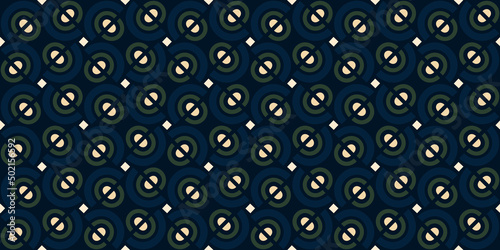 Simple geometric pattern abstract round shape motif classic blue minimal background. Repeat tiny small element modern fabric design textile swatch ladies dress, man scarf, shirt all over print block