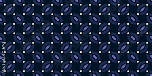 Simple geometric pattern abstract paisley shape motif classic blue minimal background. Repeat tiny small element modern fabric design textile swatch ladies dress, man scarf, shirt all over print block