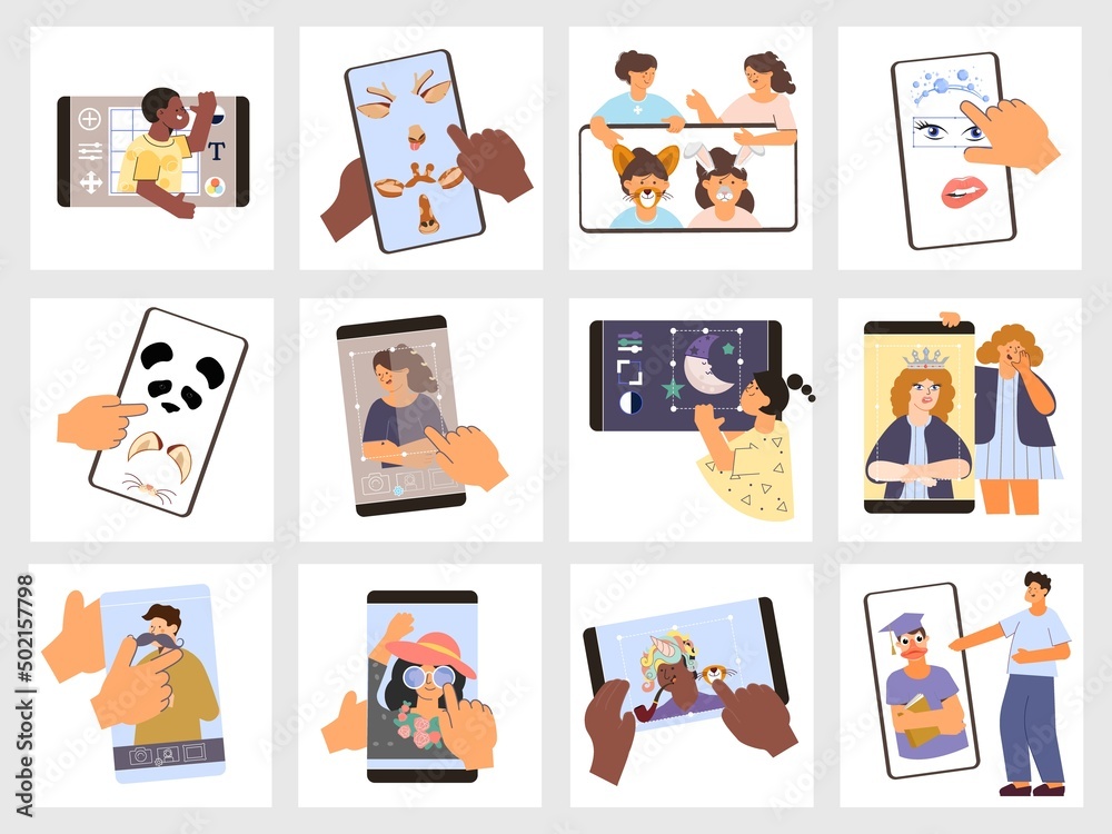 Obraz premium Photo Edit Square Compositions