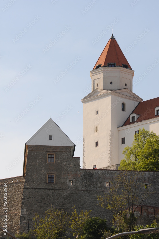 castle, Slovakia, city, Europe, architecture, tower, 
