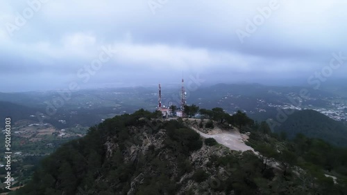 Thrilling Antenes de sa Talaia watch tower Balearic Island Spain photo