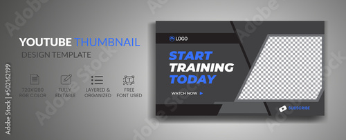 Fitness-Gym Youtube Thumbnail Templates