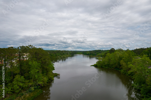 clouds over the lake