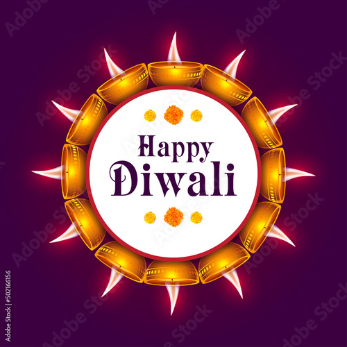 Happy diwali editable vector background