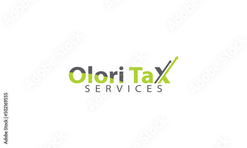 Tax logo design vector templet, 