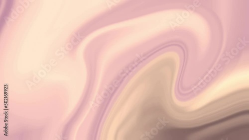 Marble overflow stains fluid liquid paint art in soft peach orange color