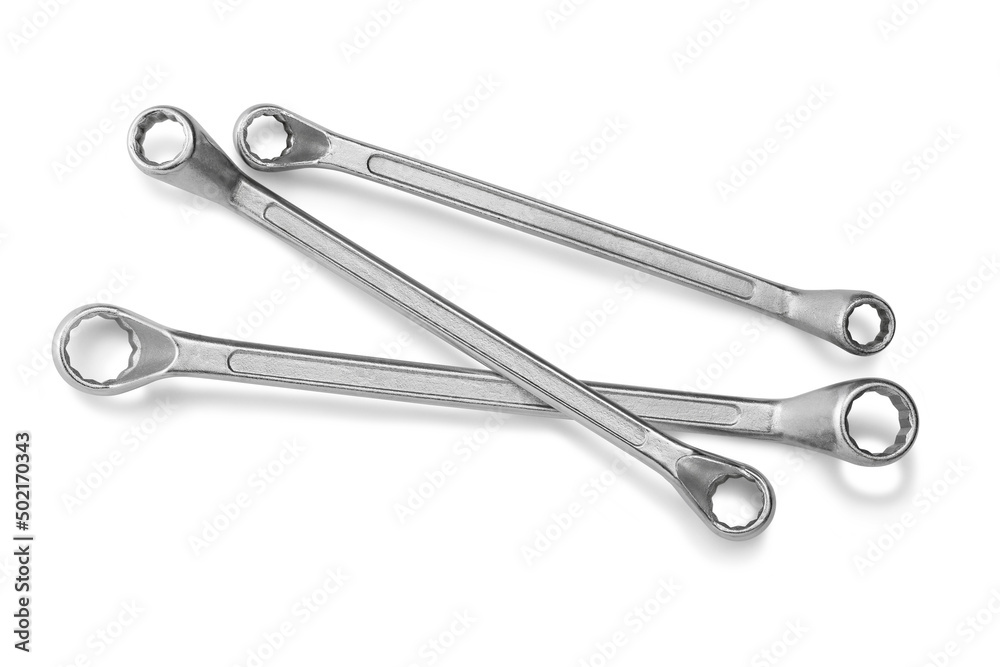 Combination Wrench isolated on white background. Combination Wrench isolated on white background.