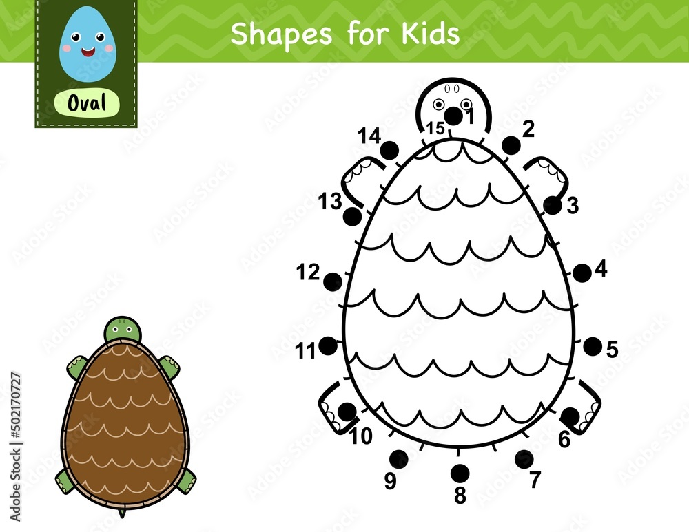 Obraz Connect the dots and draw a turtle. Dot to dot number game for ...