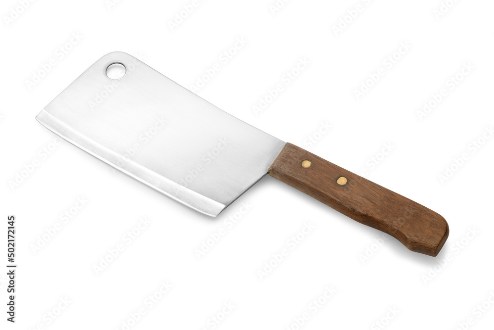 Cleaver knife isolated on white background Cleaver knife isolated on white background