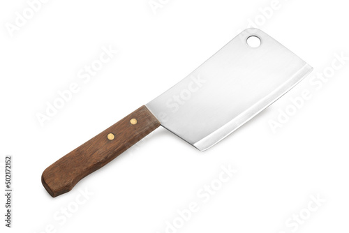 Cleaver knife isolated on white background