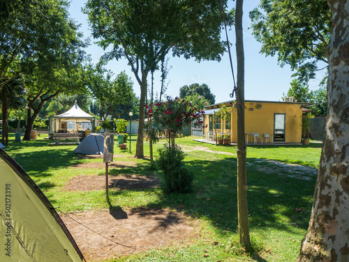 CAMPING SAN NICOLO on Lido Island in Venice in Italy.