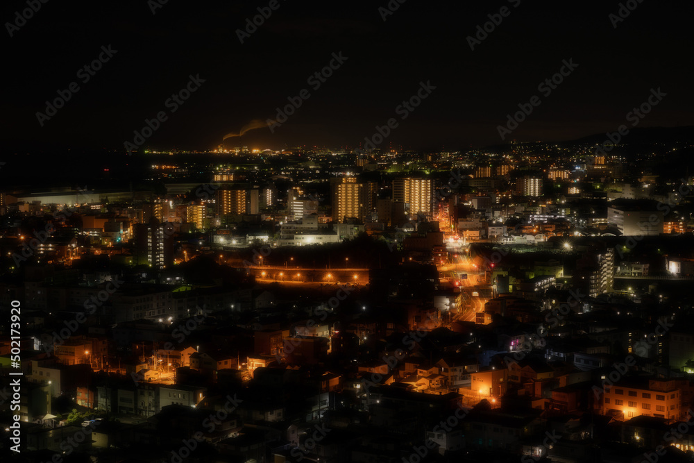 日立市の夜景