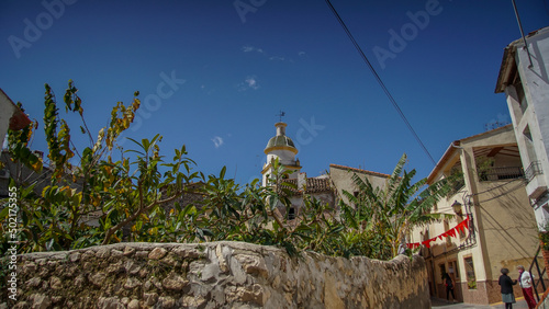 Campanario de la Iglesia de Beniarda en Costa Blanca photo