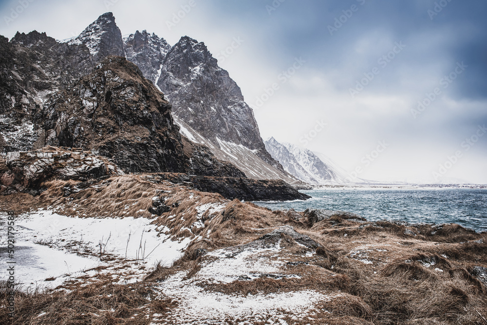 Winter Norway sea