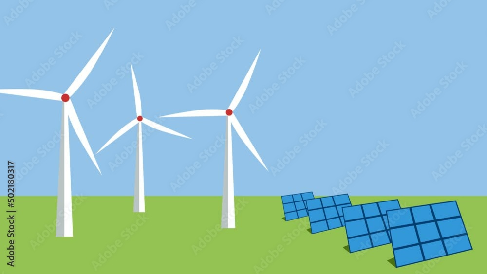 Evolution from industrial pollution to clean energy. Evolution from industrial pollution to clean energy.