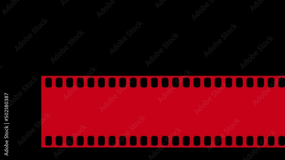 Opening credits of a video with cinematographic film. Crew opening title sequence.