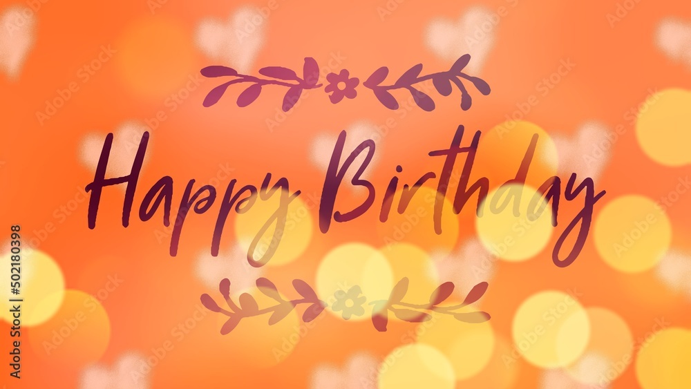 Fototapeta premium Happy birthday retro vector illustration for celebration various different background, invitation card, houshold element, party related item