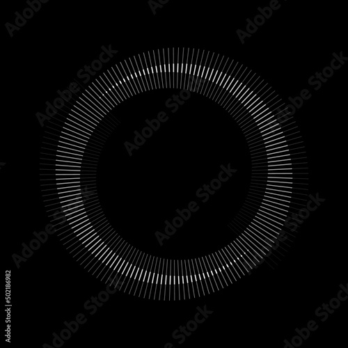 Spiral with gray lines different colors as dynamic abstract vector background or logo or icon.