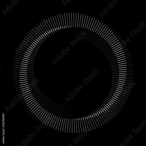 Spiral with gray lines different colors as dynamic abstract vector background or logo or icon.
