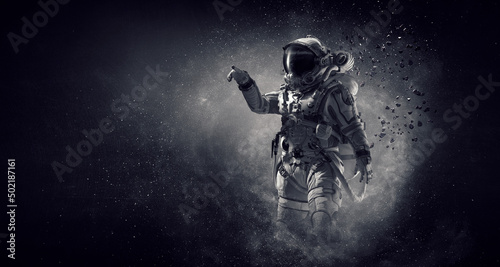 Astronaut and space exploration theme. © Sergey Nivens