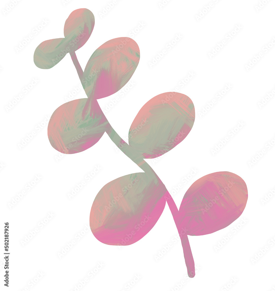 Boho free form shape with oil painting texture pastel color illustration Boho free form shape with oil painting texture pastel color illustration