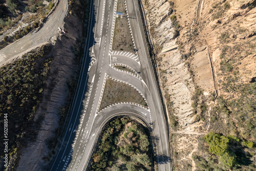 intersections of a road in the south of Granada