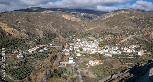 Yator, a town in a valley in the south of Granada photo